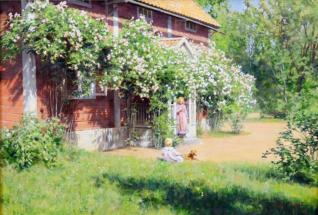 Запах детства на травах настоян... Шведский художник Йохан Кроутен 